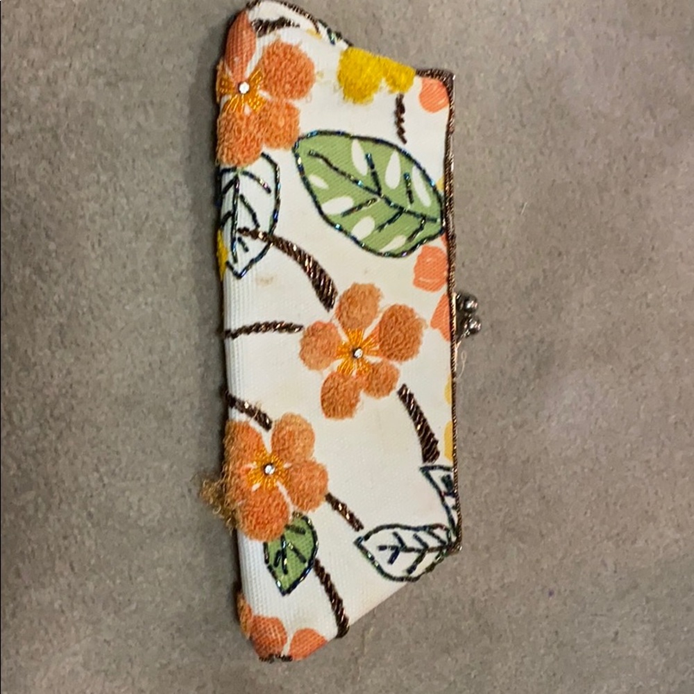 Embroidered Clutch